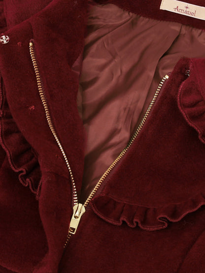 パールベルト付ヨークフリルコート ｜Amavel（アマベル）公式サイト