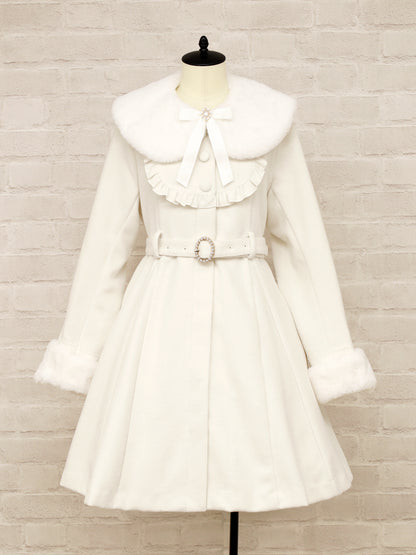 パールベルト付ヨークフリルコート ｜Amavel（アマベル）公式サイト