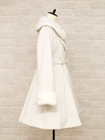 パールベルト付ヨークフリルコート ｜Amavel（アマベル）公式サイト