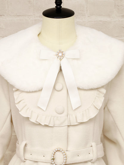 パールベルト付ヨークフリルコート ｜Amavel（アマベル）公式サイト