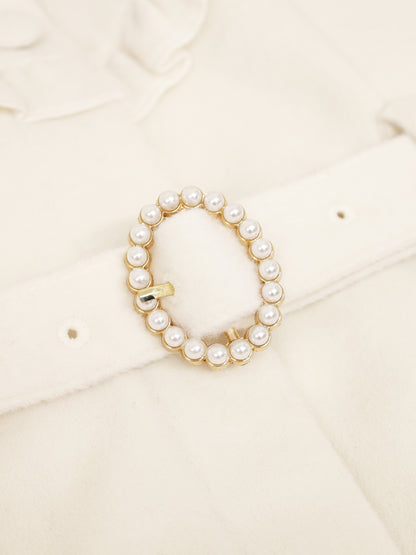 パールベルト付ヨークフリルコート ｜Amavel（アマベル）公式サイト