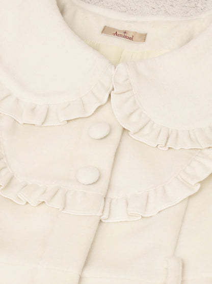 パールベルト付ヨークフリルコート ｜Amavel（アマベル）公式サイト