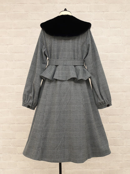 Noble Elegance ペプラムロングコート ｜Amavel（アマベル）公式サイト