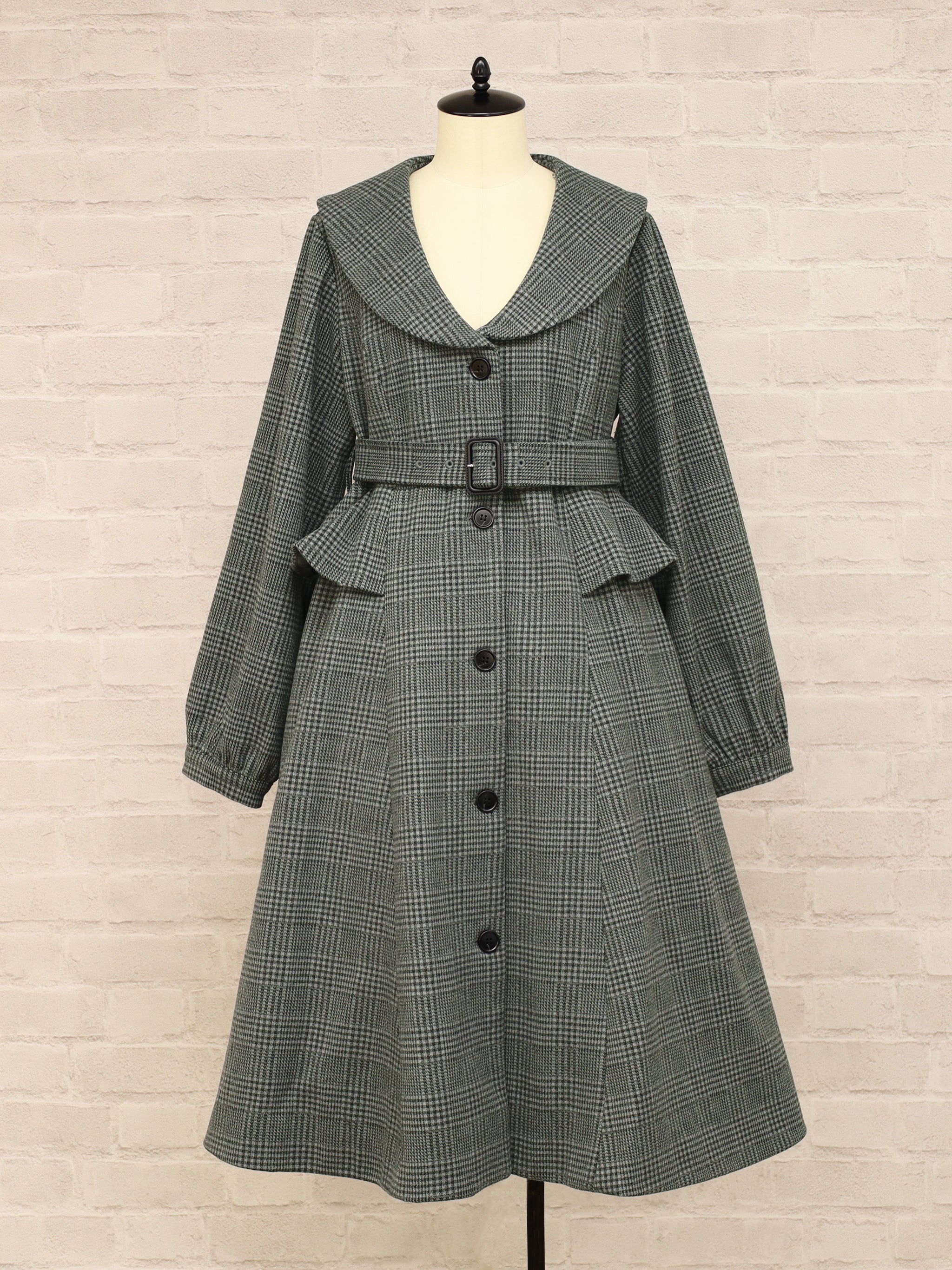 Noble Elegance ペプラムロングコート ｜Amavel（アマベル）公式サイト