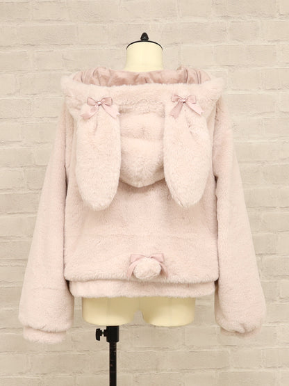 うさみみファーアウター ピンク（Pink） FREE ｜Amavel（アマベル）公式サイト