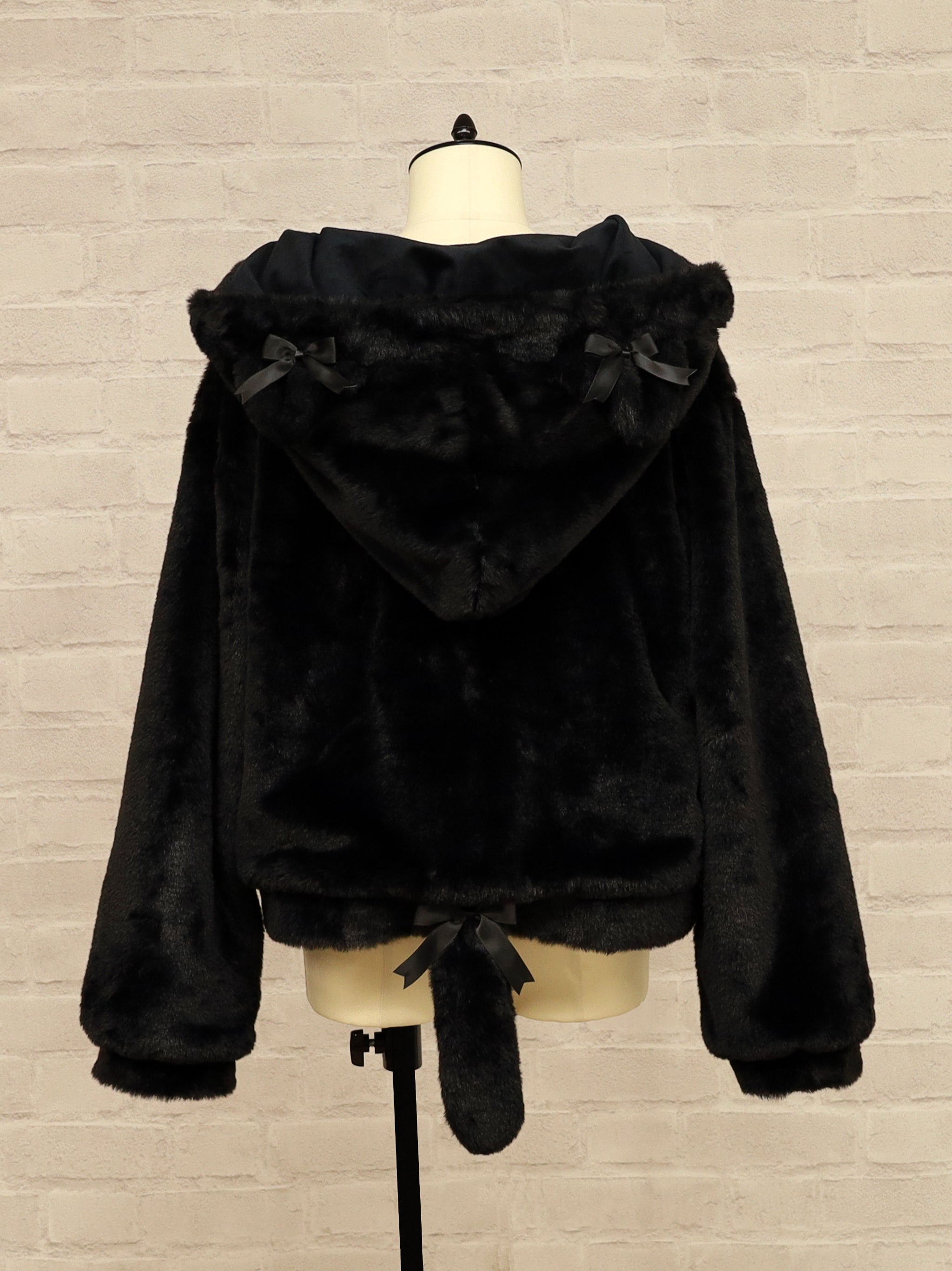 A.P.C. ブラックファー襟ジャケット XS a.p.cファージャケット A.P.C. ブラックファー襟ジャケット XS A.P.C.