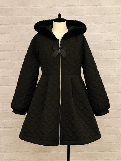 ハートキルティングアウター ブラック（Black） FREE ｜Amavel（アマベル）公式サイト