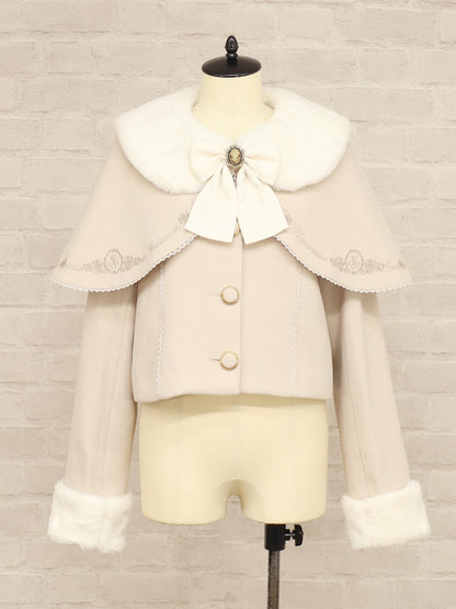 Rosette Doll ケープ付ショートコート ベージュ（Beige） FREE ｜Amavel（アマベル）公式サイト