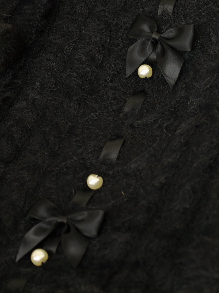 Amavel ハートケーブルニットファーポンチョ 🎀💭🐰 ・ ・ #ハートケーブル編みニットポンチョ_amavel