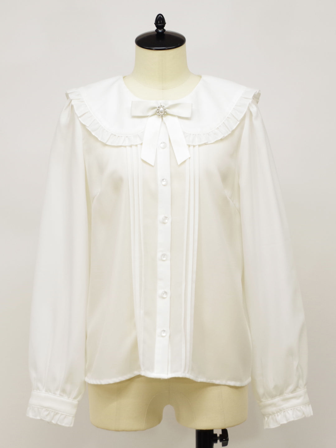 【idem】lace cape blouse アイボリー AND/OR Lace Cape Top, Ivory