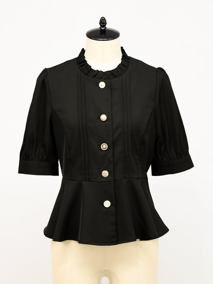 アソートボタンペプラムブラウス ｜Amavel（アマベル）公式サイト