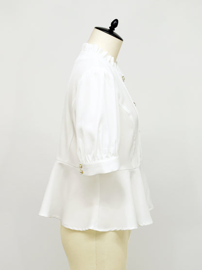 アソートボタンペプラムブラウス ｜Amavel（アマベル）公式サイト