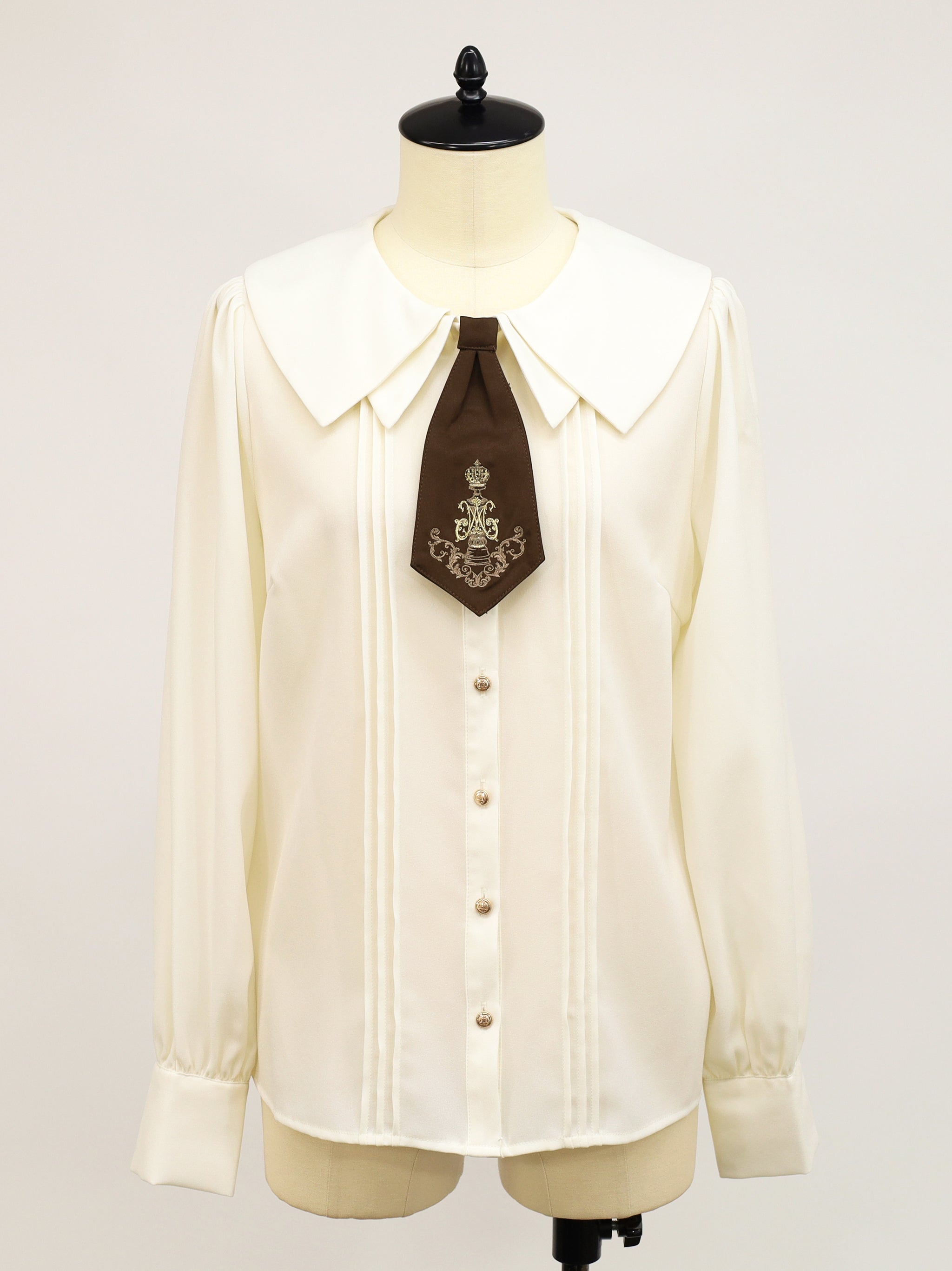 Royal checkmate ネクタイブラウス ブラウン（Brown） FREE ｜Amavel（アマベル）公式サイト