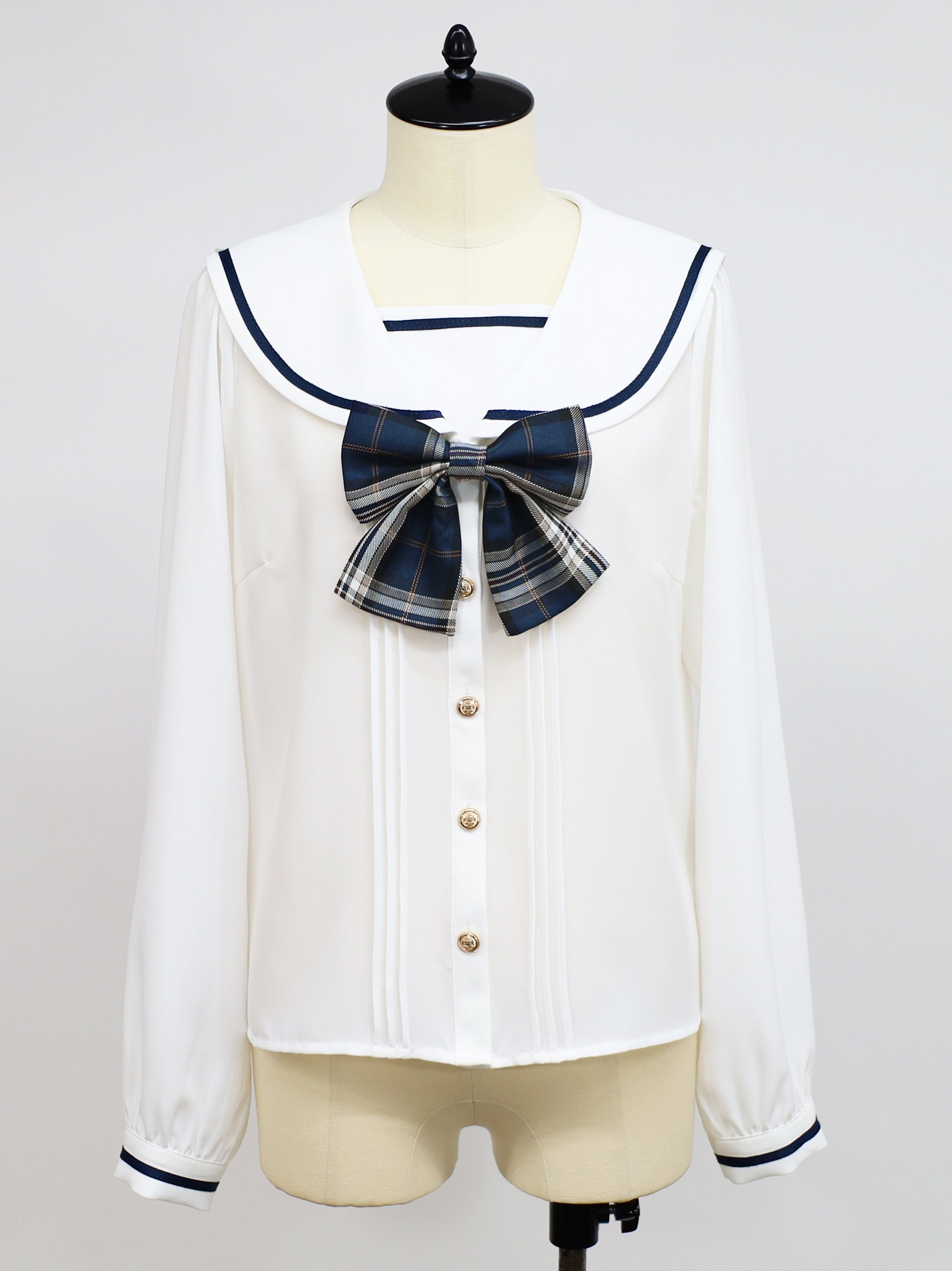 Nostalgic Check セーラーブラウス – Amavel（アマベル）公式サイト