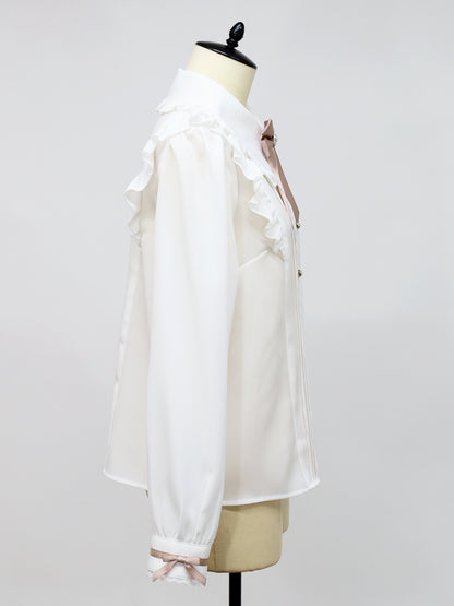 ハートビジューリボンブラウス ｜Amavel（アマベル）公式サイト