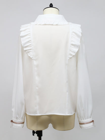 ハートビジューリボンブラウス ｜Amavel（アマベル）公式サイト