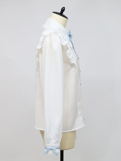 ハートビジューリボンブラウス ｜Amavel（アマベル）公式サイト