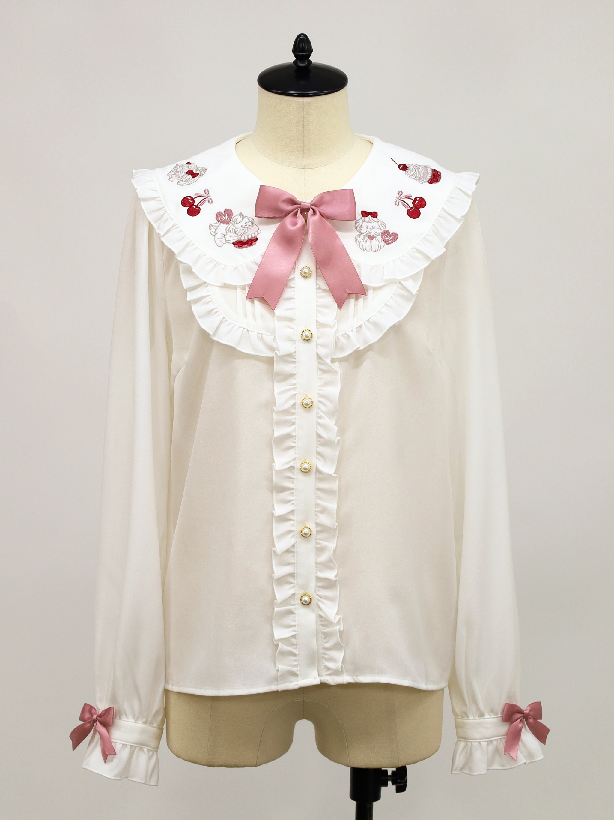 Sweet Whip フリルブラウス ピンク（Pink） FREE ｜Amavel（アマベル）公式サイト