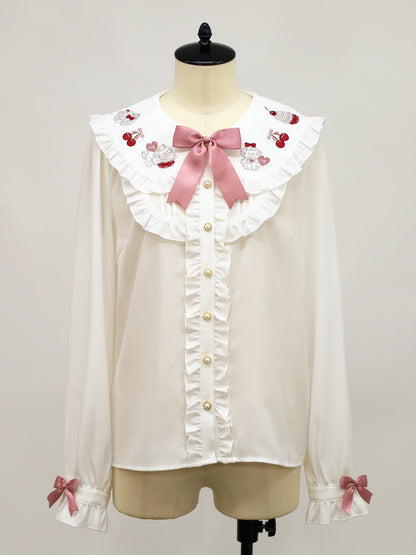 Sweet Whip フリルブラウス ピンク（Pink） FREE ｜Amavel（アマベル）公式サイト