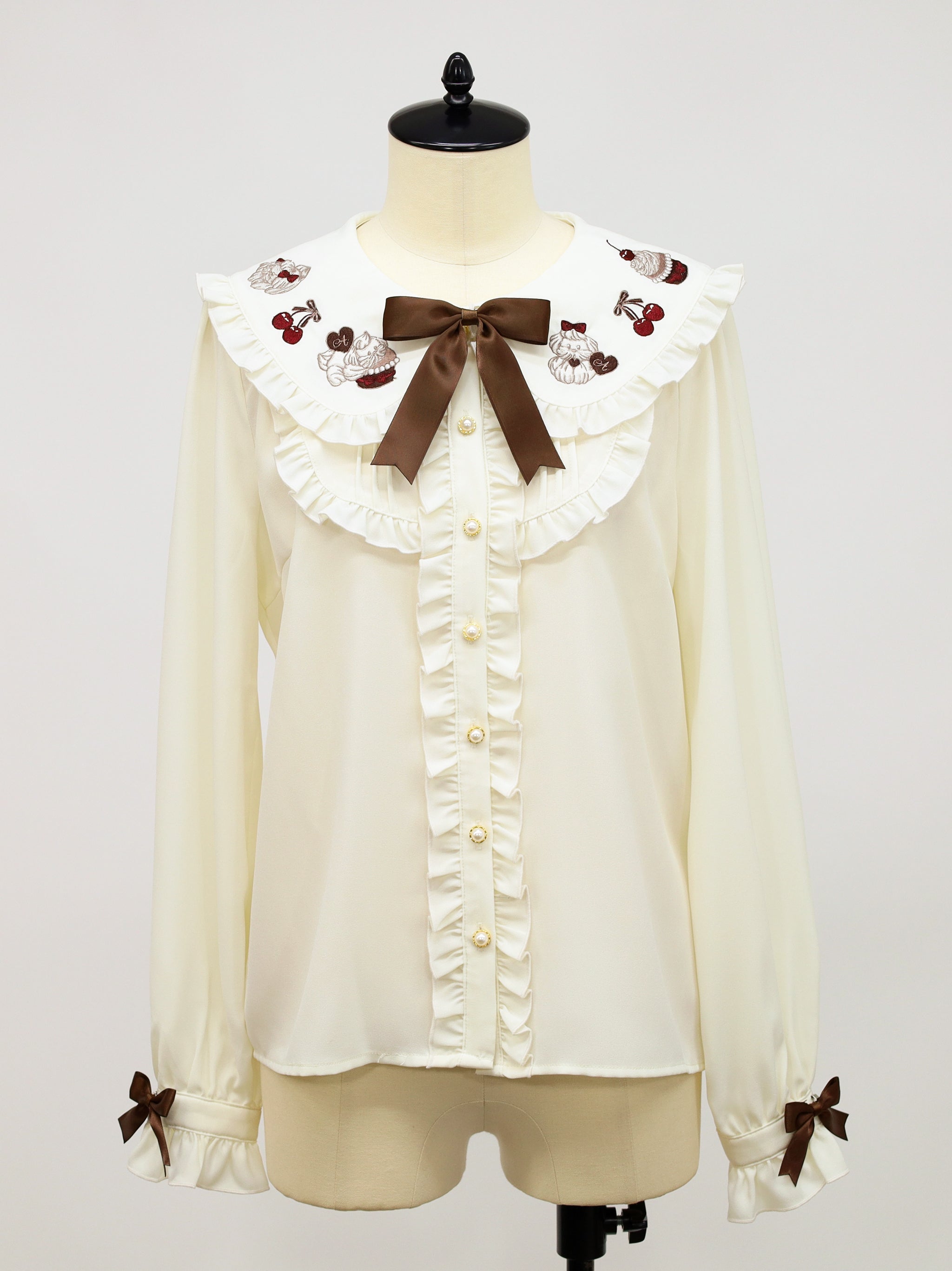 美品 A.P.C. 2,9万円 襟フリルのブラウス ホワイト系 アーペーセー フリル襟ブラウス【前後2WAY】【長袖】 (ABL25142-12) | ANCHOR WOMAN