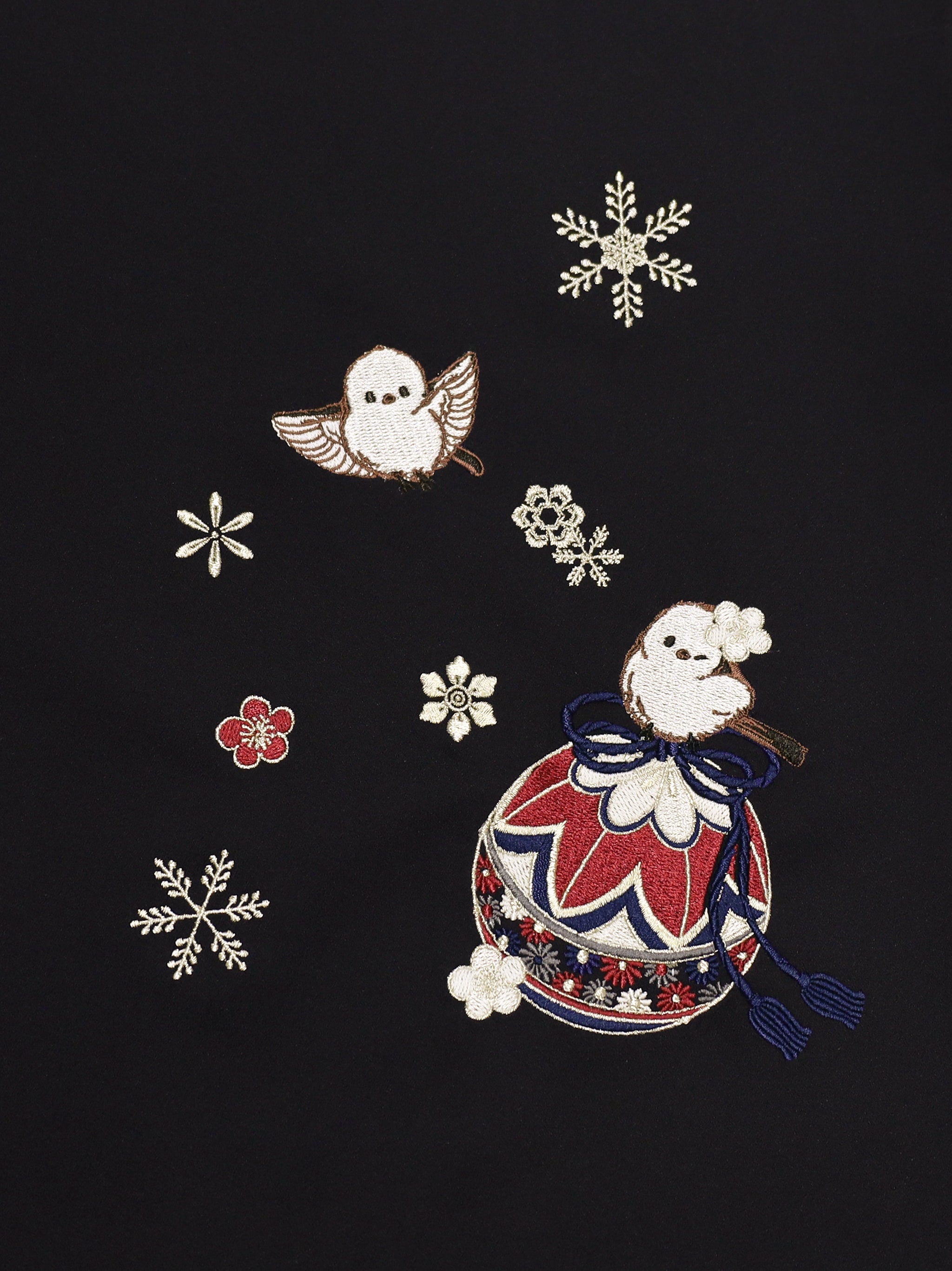 手まり遊びとシマエナガ 和風ブラウス ｜Amavel（アマベル）公式サイト