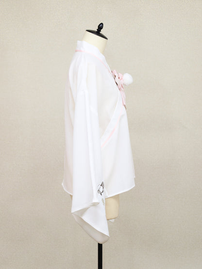 手まり遊びとシマエナガ 和風ブラウス ｜Amavel（アマベル）公式サイト