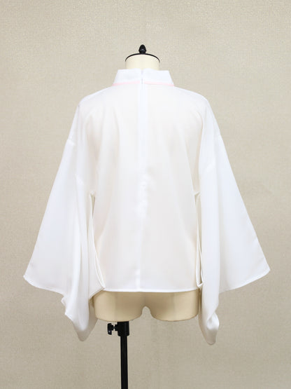 手まり遊びとシマエナガ 和風ブラウス ｜Amavel（アマベル）公式サイト