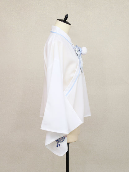 手まり遊びとシマエナガ 和風ブラウス ｜Amavel（アマベル）公式サイト