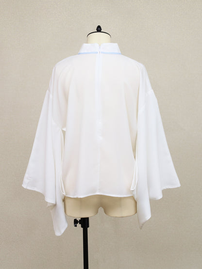 手まり遊びとシマエナガ 和風ブラウス ｜Amavel（アマベル）公式サイト