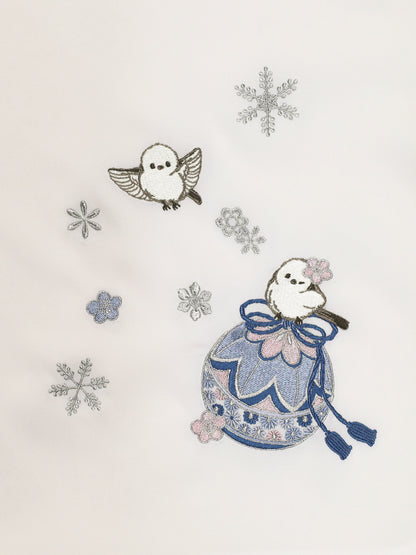 手まり遊びとシマエナガ 和風ブラウス ｜Amavel（アマベル）公式サイト