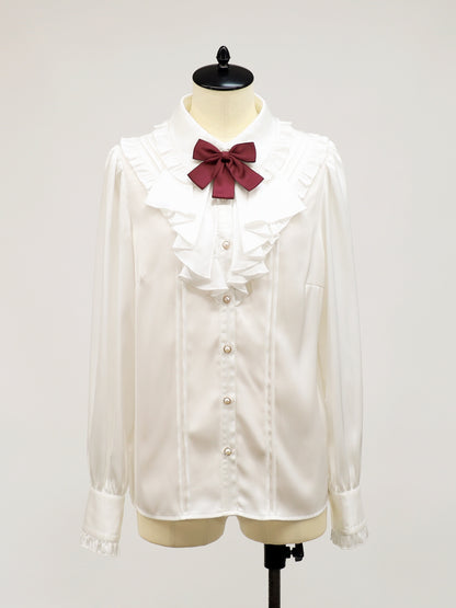 Antique Doll カスケードフリルブラウス ボルドー（Bordeaux） FREE ｜Amavel（アマベル）公式サイト