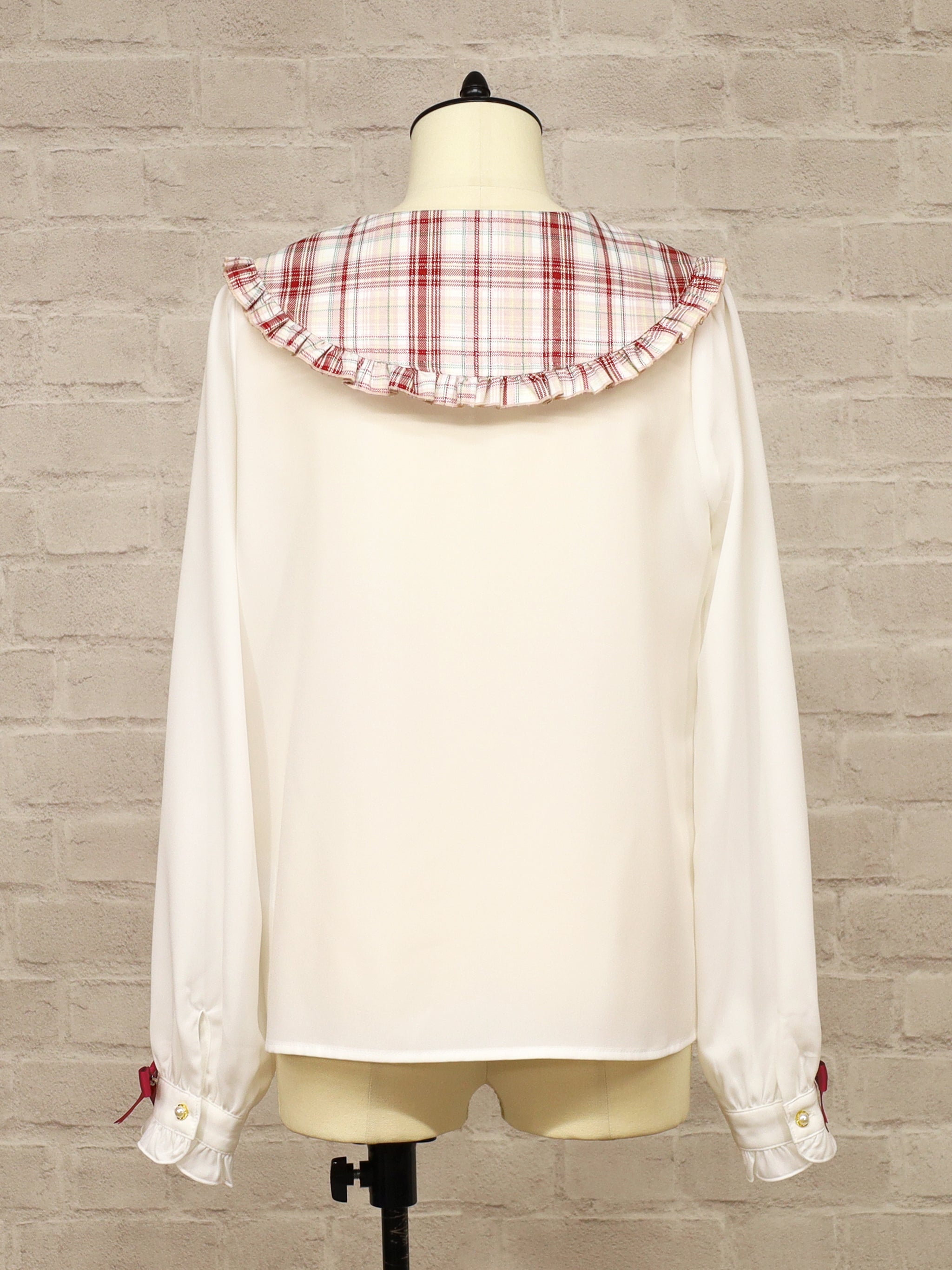 Plaid Collar リボンブラウス ｜Amavel（アマベル）公式サイト