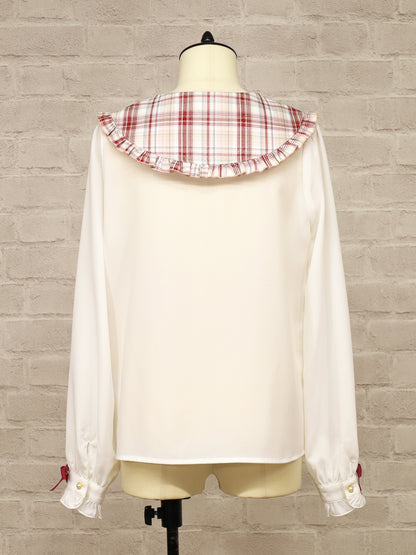 Plaid Collar リボンブラウス ｜Amavel（アマベル）公式サイト