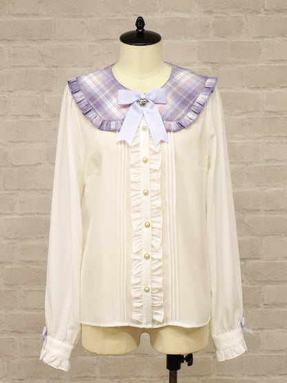 Plaid Collar リボンブラウス ｜Amavel（アマベル）公式サイト