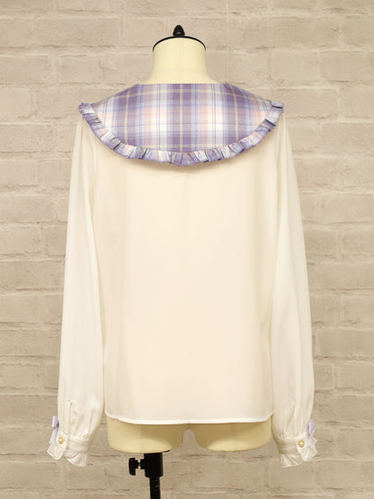 Plaid Collar リボンブラウス ｜Amavel（アマベル）公式サイト