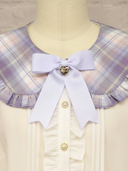 Plaid Collar リボンブラウス ｜Amavel（アマベル）公式サイト