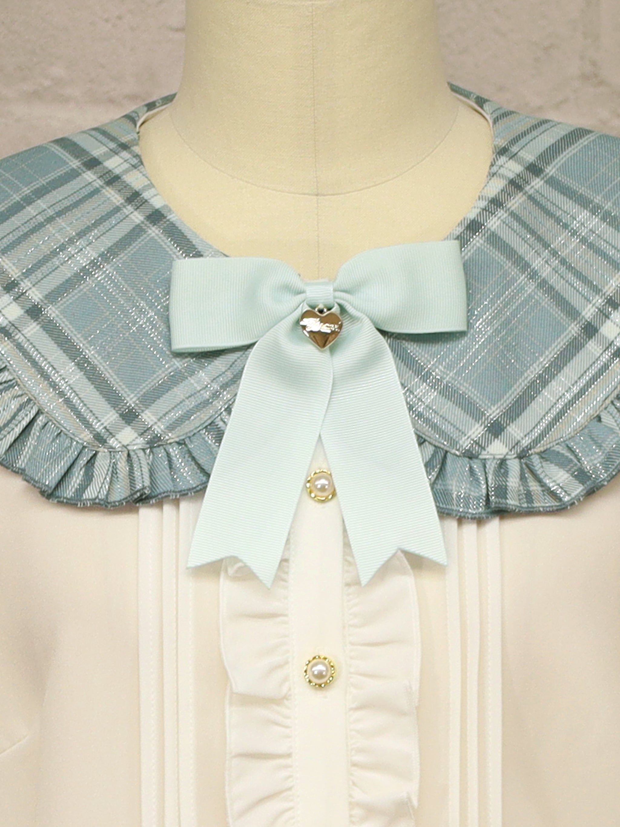 Plaid Collar リボンブラウス ｜Amavel（アマベル）公式サイト