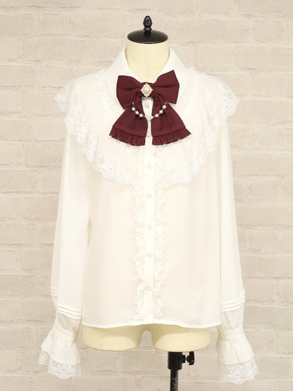 Rosette Doll クラシカルブラウス ボルドー（Bordeaux） FREE ｜Amavel（アマベル）公式サイト