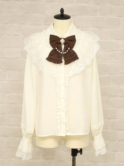 Rosette Doll クラシカルブラウス ブラウン（Brown） FREE ｜Amavel（アマベル）公式サイト