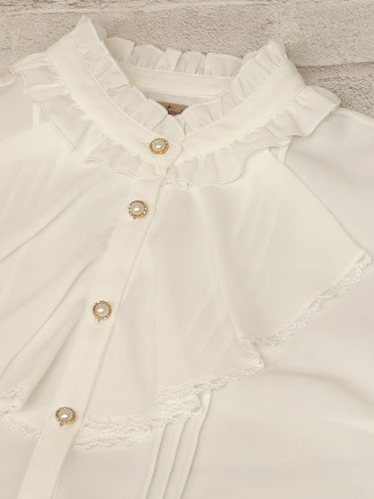 Velvet Ribbonラッフルブラウス ｜Amavel（アマベル）公式サイト