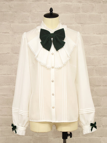 Velvet Ribbonラッフルブラウス グリーン（Green） FREE ｜Amavel（アマベル）公式サイト