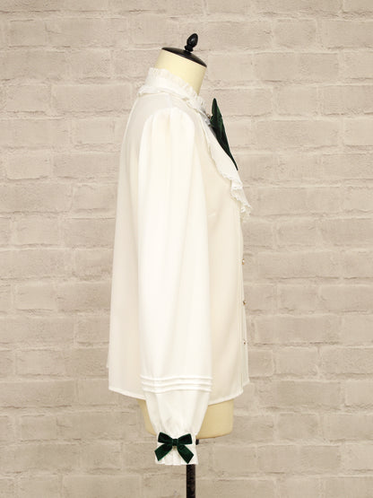 Velvet Ribbonラッフルブラウス ｜Amavel（アマベル）公式サイト