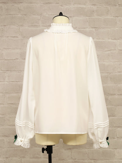 Velvet Ribbonラッフルブラウス ｜Amavel（アマベル）公式サイト