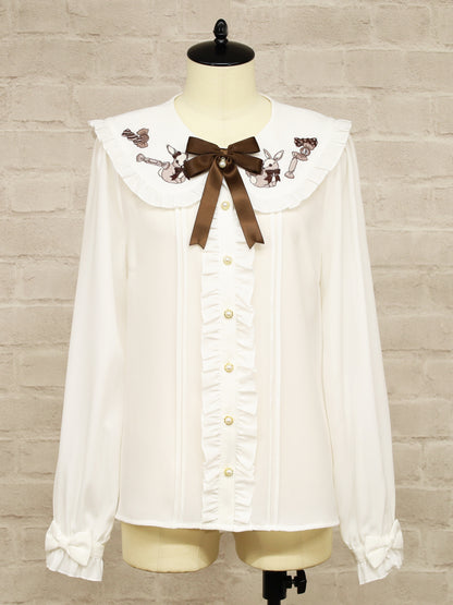 Candy Rabbit リボンブラウス ブラウン（Brown） FREE ｜Amavel（アマベル）公式サイト