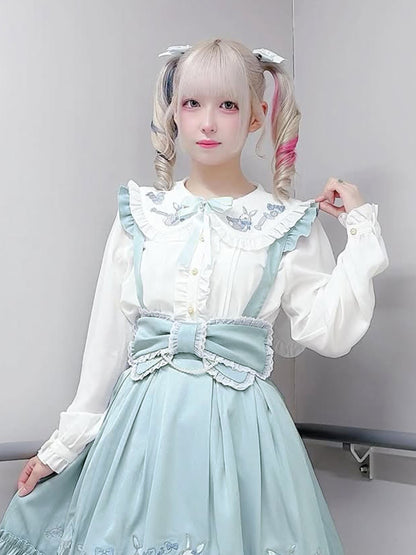 Candy Rabbit リボンブラウス サックス（SaxeBlue） FREE ｜Amavel（アマベル）公式サイト