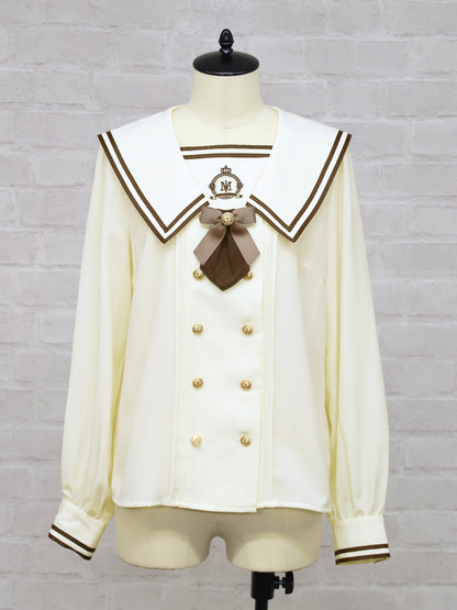 Mysterious Marine セーラーブラウス ブラウン（Brown） FREE ｜Amavel（アマベル）公式サイト