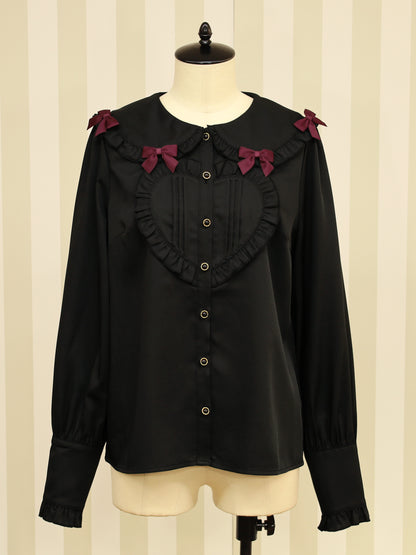 Mysterious Wonderland ハートブラウス ブラック（Black） FREE ｜Amavel（アマベル）公式サイト