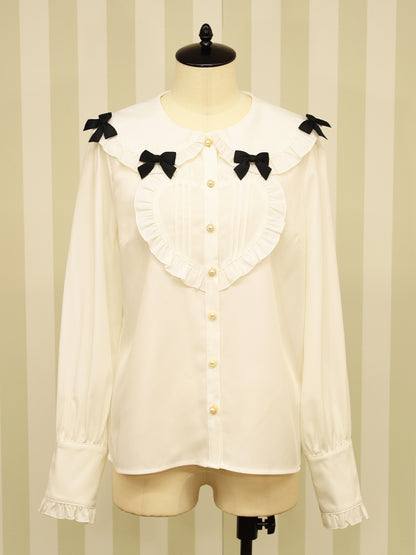 Mysterious Wonderland ハートブラウス アイボリー（Ivory） FREE ｜Amavel（アマベル）公式サイト