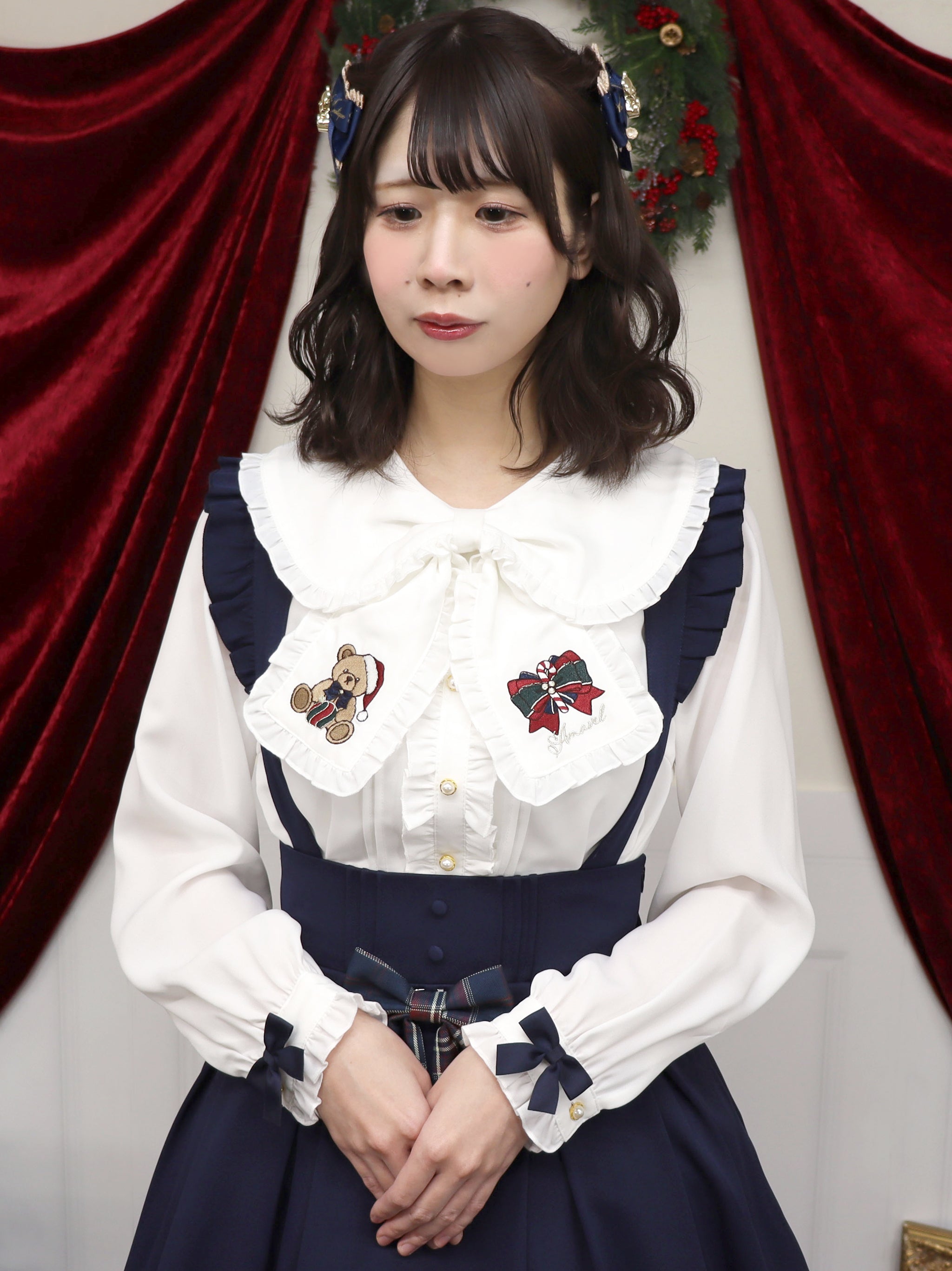 Holy Night Bear リボンブラウス – Amavel（アマベル）公式サイト