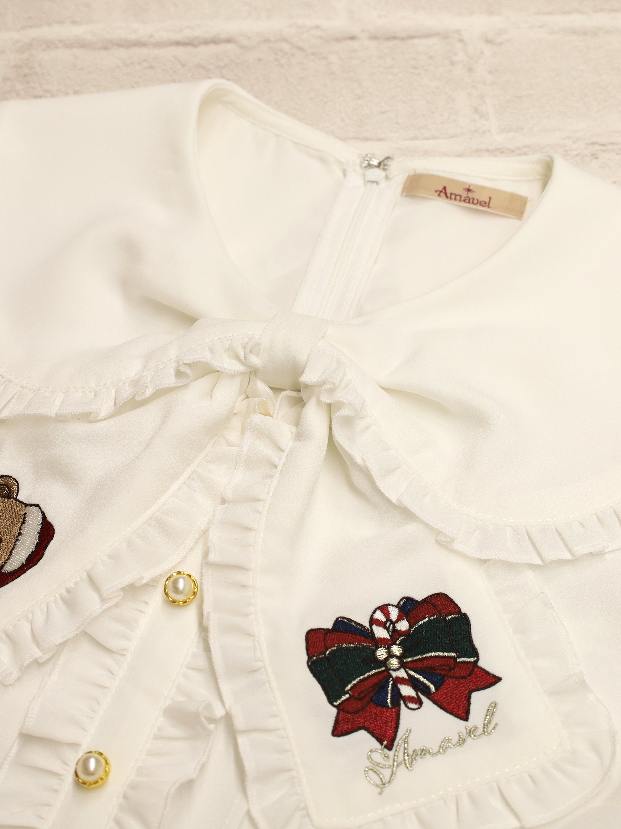 Holy Night Bear リボンブラウス ｜Amavel（アマベル）公式サイト